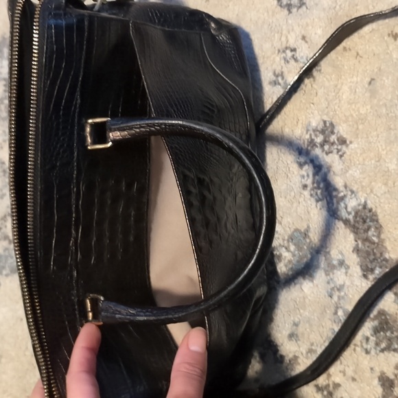 Brahmin Vintage Like New Crandall Doctors Dark Brown Black Tomago - Picture 7 of 16